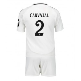 Real Madrid Daniel Carvajal #2 Thuis tenue Kids 2024-25 Korte Mouw (+ Korte broeken)